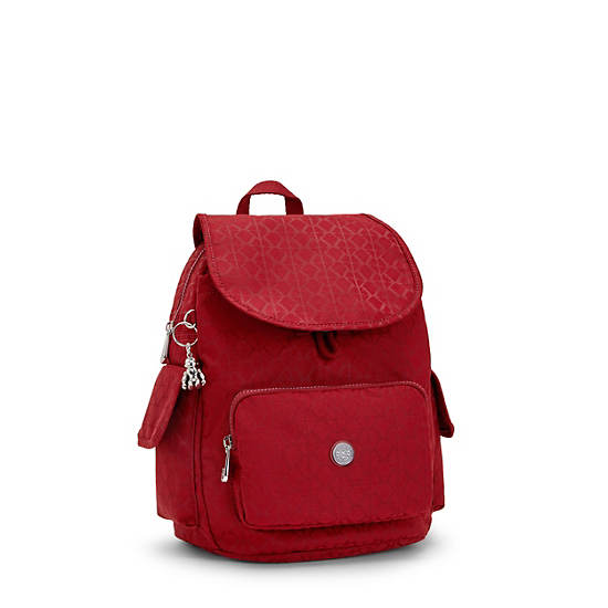 Kipling City Pack Small Klassieke Rugzak Rood | BE 1498IL